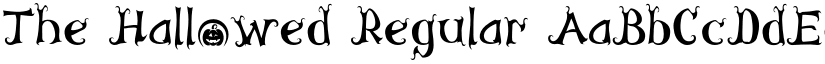 The Hallowed Regular font