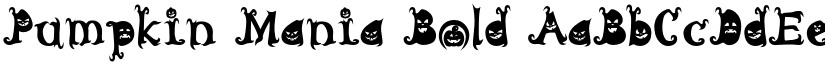 Pumpkin Mania Bold font