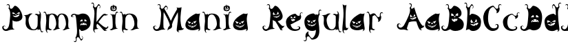 Pumpkin Mania Regular font