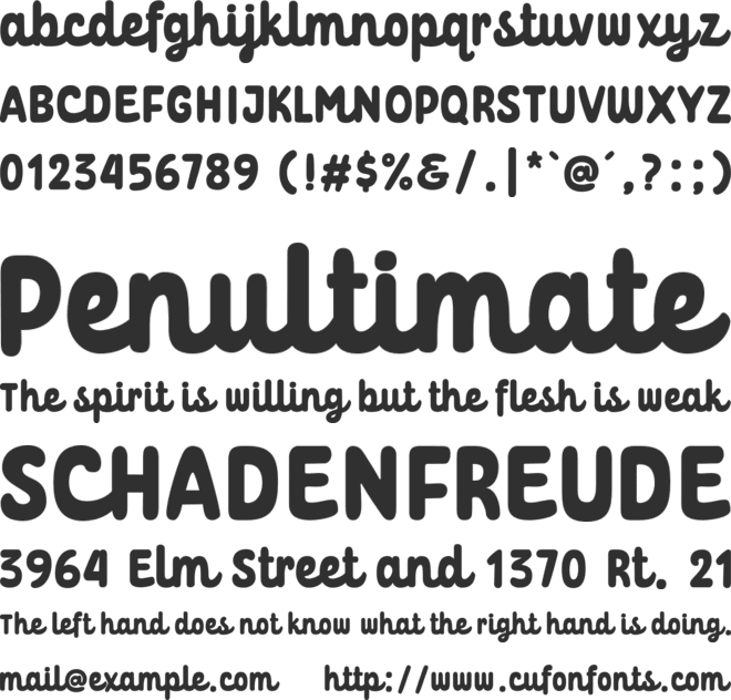 Moody Adolescent font preview