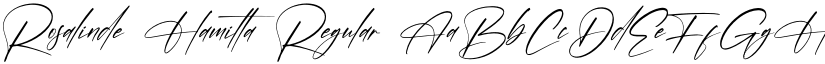 Rosalinde Hamilta font download