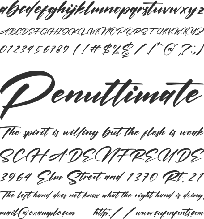 Victorian font preview