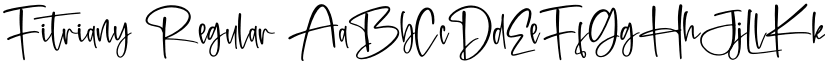Fitriany Regular font