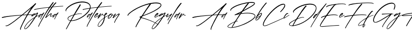 Agatha Paterson Regular font