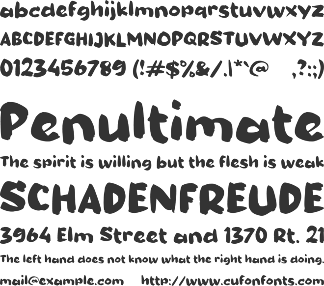 f Floren font preview