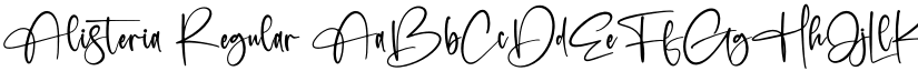 Alisteria Regular font