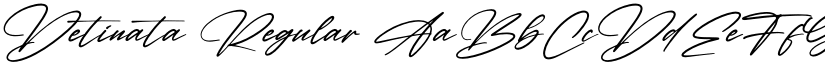 Detinata Regular font