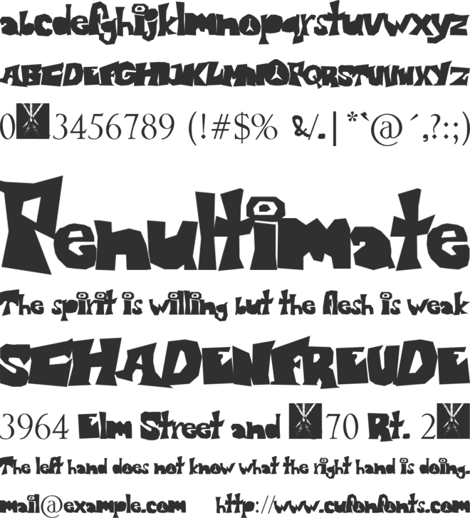 Blondie font preview