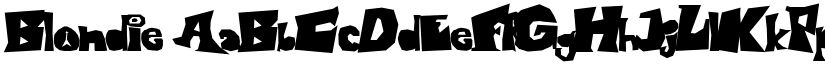 Blondie font download