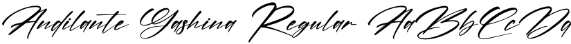 Andilante Gashina Regular font