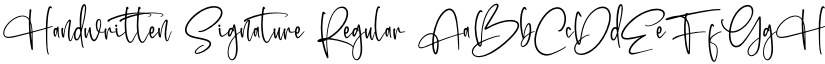 Handwritten Signature font download