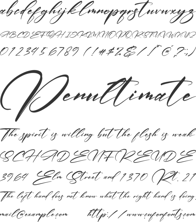 Zebulona Victoria font preview