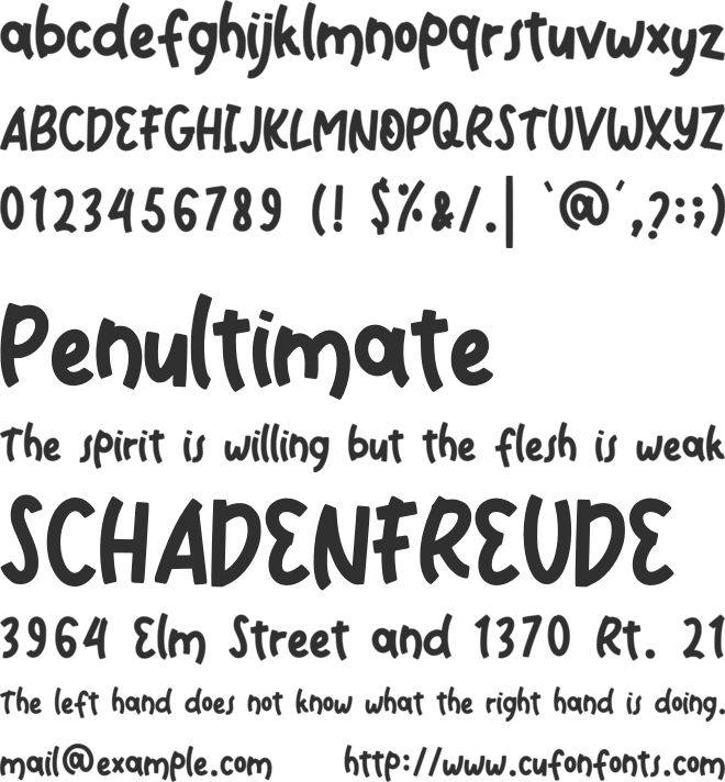 Wolker Father font preview