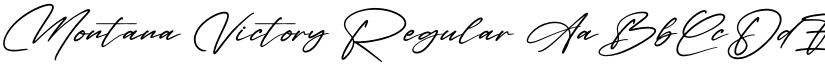 Montana Victory Regular font