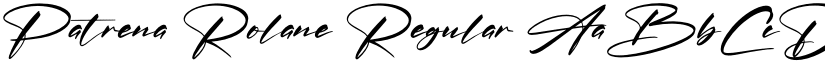 Patrena Rolane Regular font