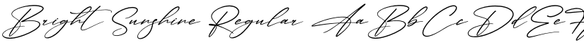 Bright Sunshine Regular font