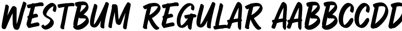 Westbum Regular font