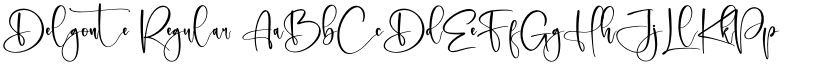 Delgonte Regular font