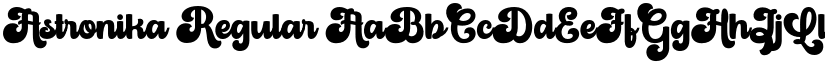 Astronika Regular font