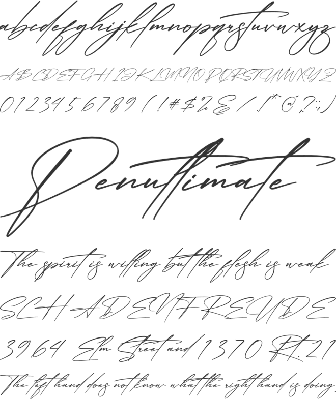 Gabriela Smith font preview