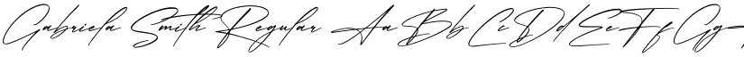 Gabriela Smith Regular font