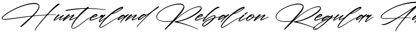 Hunterland Rebalion Regular font