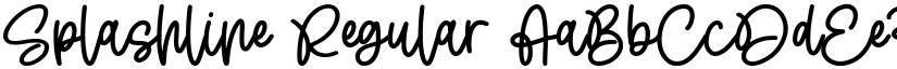 Splashline Regular font