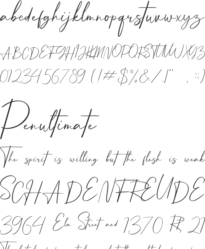 Handsome Boys font preview