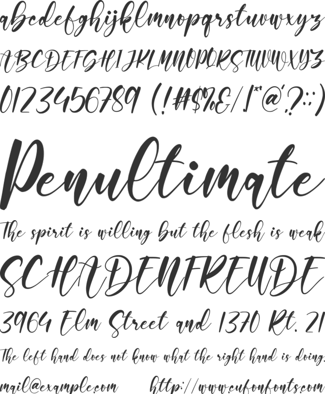 Spellfeel font preview