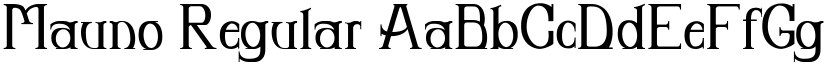 Mauno Regular font