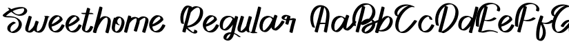 Sweethome Regular font