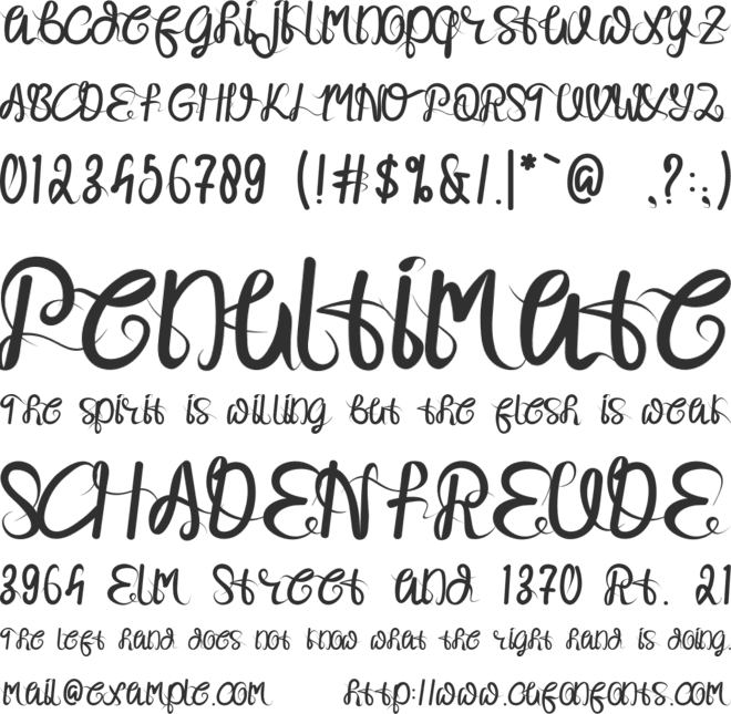 Slowly Most font preview