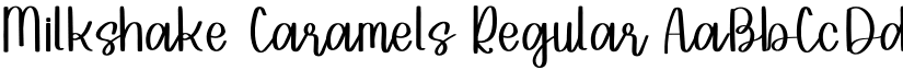 Milkshake Caramels Regular font