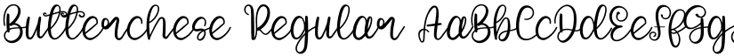Butterchese Regular font