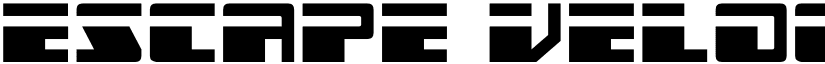 Escape Velocity Regular font