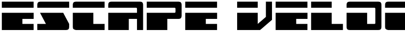 Escape Velocity Compact Regular font