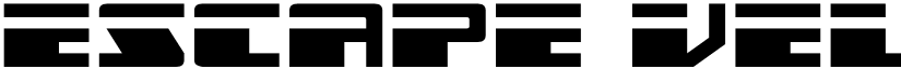 Escape Velocity Expanded Regular font