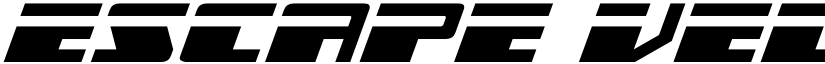 Escape Velocity Expanded Ital Regular font