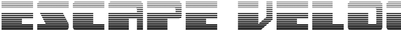 Escape Velocity Gradient Regular font
