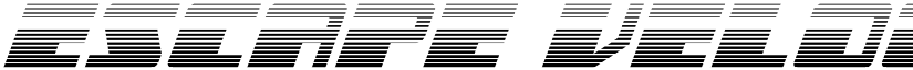 Escape Velocity Gradient Ital Regular font