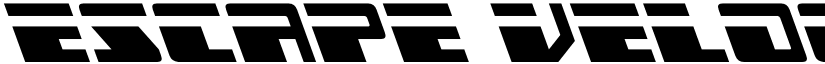 Escape Velocity Leftalic Regular font