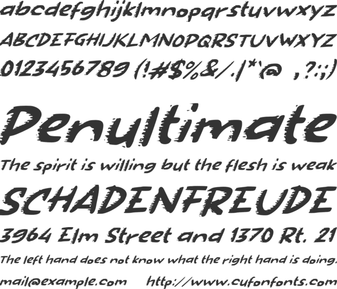 f Fastero font preview