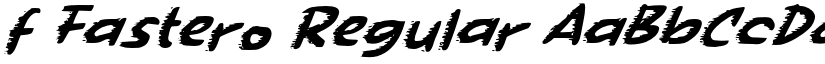 f Fastero Regular font