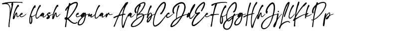 The flash Regular font