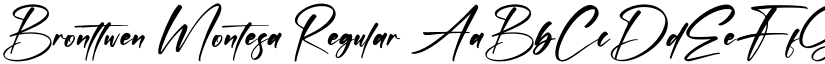 Bronttwen Montesa Regular font