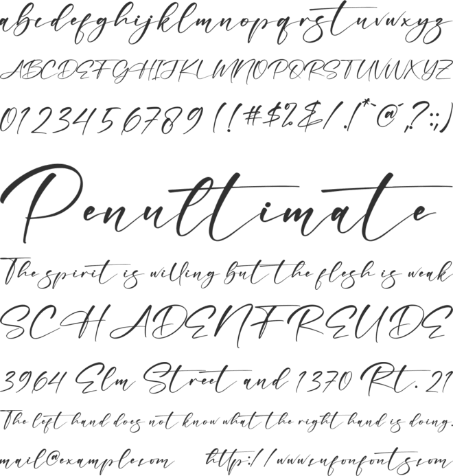 Bonefista Signate font preview