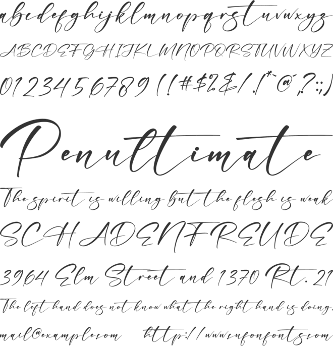 Bonefista Signate font preview