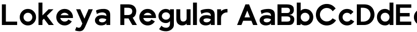 Lokeya Regular font