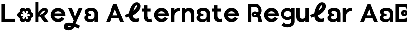 Lokeya Alternate Regular font