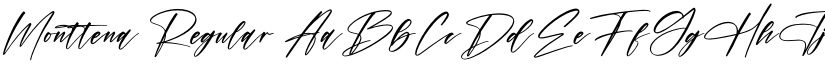 Monttena Regular font